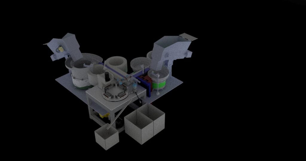 Assembly and test bench for electrical components