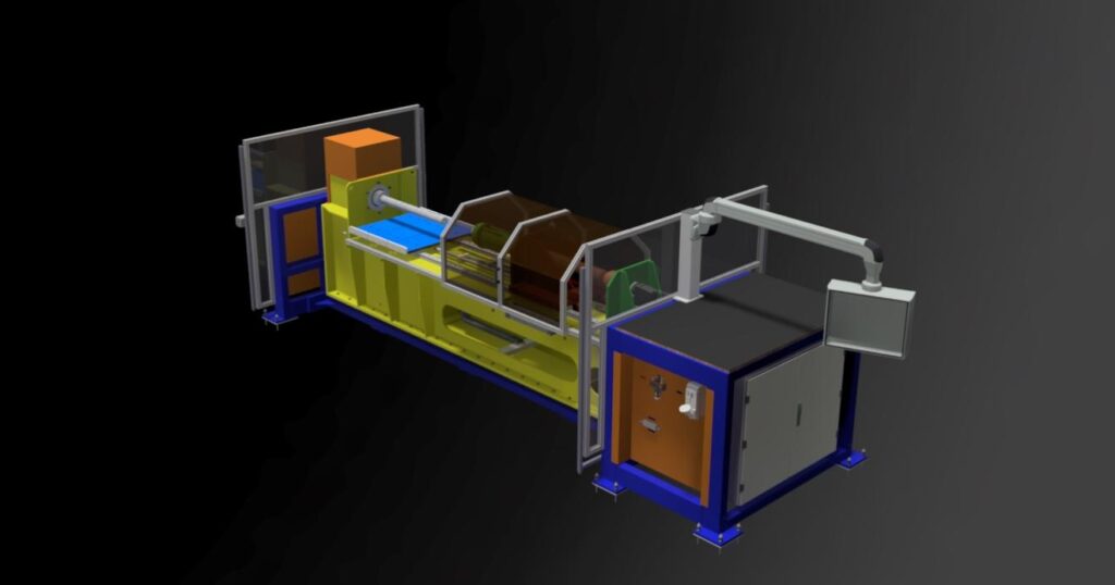 Assembly and test bench for mechanical devices